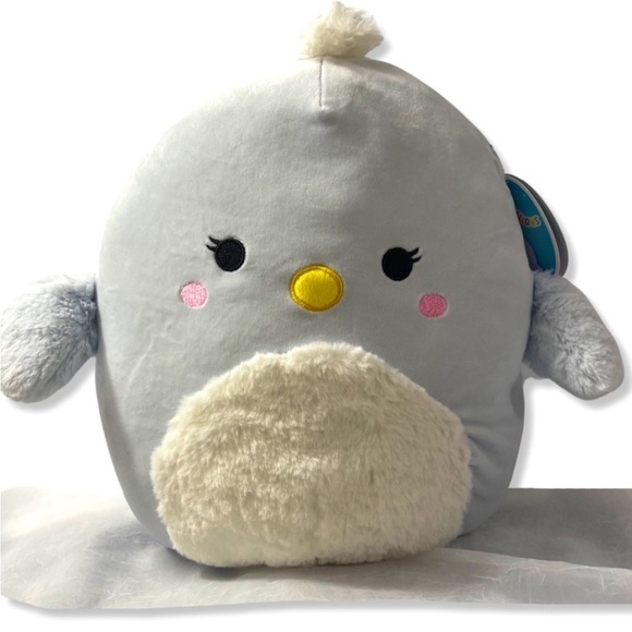 NWT Squishmallows Camden White/Blue Bird Plush Toy 8 inches - Picture 2 of 6